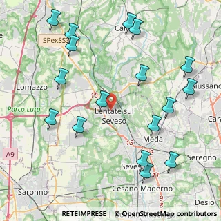 Mappa Via Como, 20823 Lentate sul Seveso MB, Italia (5.02588)