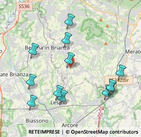 Mappa Frazione verdura, 23880 Casatenovo LC, Italia (4.30833)