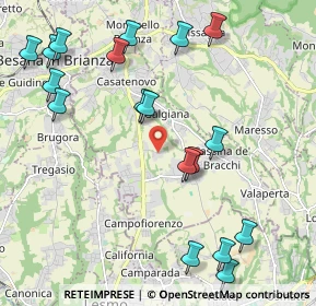 Mappa Frazione verdura, 23880 Casatenovo LC, Italia (2.6125)