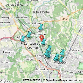Mappa Via Monte Berico, 20823 Lentate sul Seveso MB, Italia (1.90091)