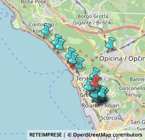 Mappa Via Aurelio Nicolodi, 34136 Trieste TS, Italia (1.697)