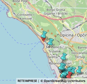 Mappa Via Aurelio Nicolodi, 34136 Trieste TS, Italia (3.2025)