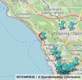 Mappa Via Aurelio Nicolodi, 34136 Trieste TS, Italia (3.2625)
