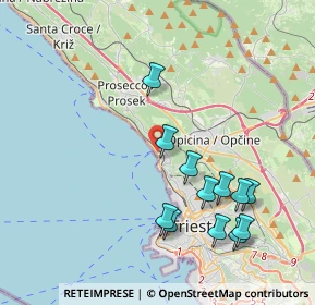 Mappa Via Aurelio Nicolodi, 34136 Trieste TS, Italia (4.08)