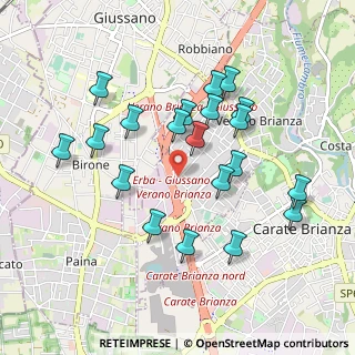 Mappa Via F. Turati, 20843 Verano Brianza MB, Italia (0.9125)