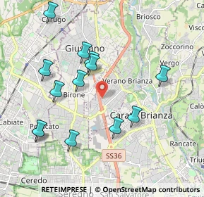Mappa Via F. Turati, 20843 Verano Brianza MB, Italia (2.01)