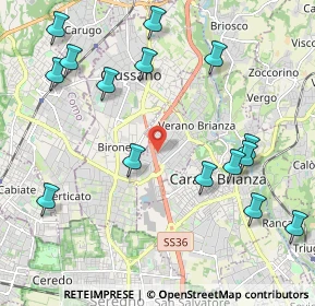 Mappa Via F. Turati, 20843 Verano Brianza MB, Italia (2.45667)