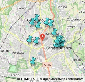 Mappa Via F. Turati, 20843 Verano Brianza MB, Italia (1.44625)