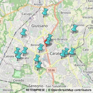 Mappa Via F. Turati, 20843 Verano Brianza MB, Italia (1.98143)
