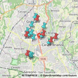 Mappa Via F. Turati, 20843 Verano Brianza MB, Italia (1.44529)
