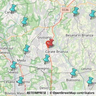 Mappa Via F. Turati, 20843 Verano Brianza MB, Italia (6.49182)