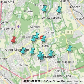 Mappa Via Pietro Nenni, 21050 Cairate VA, Italia (1.99417)