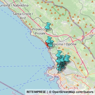 Mappa Golfo di Trieste, 34136 Trieste TS, Italia (3.62375)