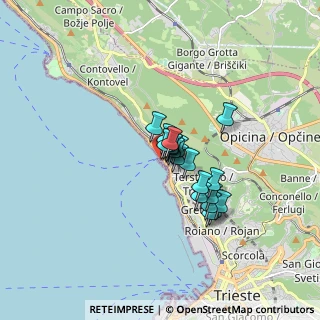 Mappa Golfo di Trieste, 34136 Trieste TS, Italia (1.023)