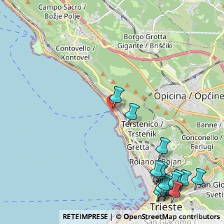 Mappa Golfo di Trieste, 34136 Trieste TS, Italia (3.28063)