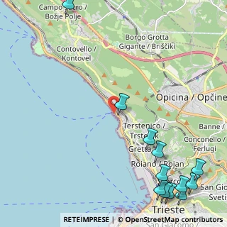 Mappa Golfo di Trieste, 34136 Trieste TS, Italia (3.31833)