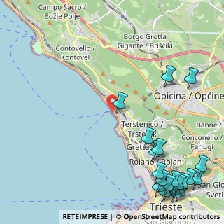 Mappa Golfo di Trieste, 34136 Trieste TS, Italia (3.357)