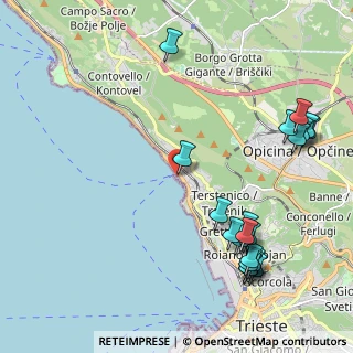 Mappa Golfo di Trieste, 34136 Trieste TS, Italia (2.623)