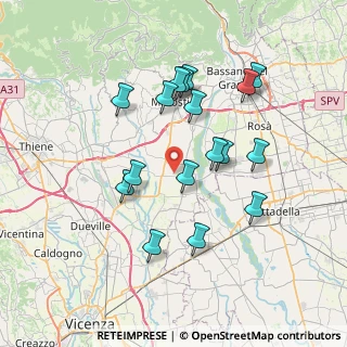 Mappa Via del Boschetto, 36060 Schiavon VI, Italia (6.81941)