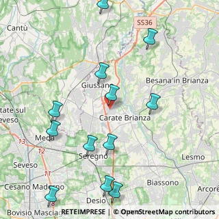 Mappa Via XIV Maggio, 20843 Verano Brianza MB, Italia (4.945)