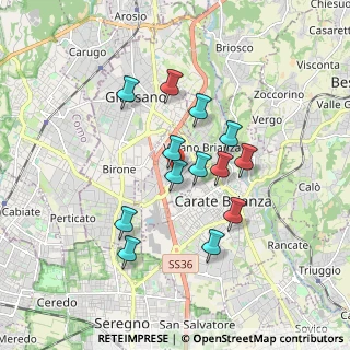 Mappa Via XIV Maggio, 20843 Verano Brianza MB, Italia (1.47385)