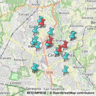Mappa Via XIV Maggio, 20843 Verano Brianza MB, Italia (1.58222)