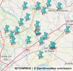 Mappa Via Giuseppe Pastore, 31050 Zenson di Piave TV, Italia (8.736)