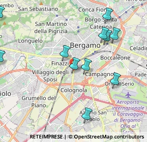 Mappa Via San Bernardino, 24127 Bergamo BG, Italia (2.40667)