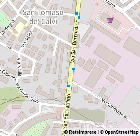 Mappa Via San Bernardino, 24127 Bergamo BG, Italia (0.10385)