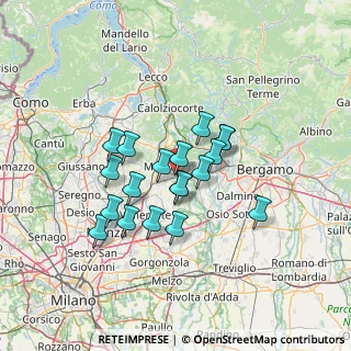 Mappa Via Al Ponte, 23877 Paderno d'Adda LC, Italia (10.63158)
