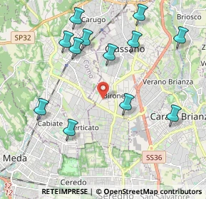 Mappa Via Vittorio Alfieri, 20833 Giussano MB, Italia (2.24417)