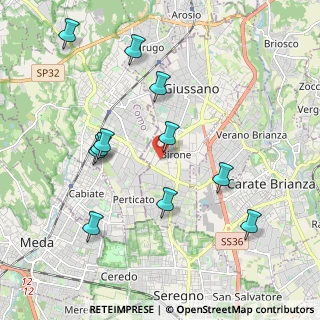 Mappa Via Vittorio Alfieri, 20833 Giussano MB, Italia (2.07545)