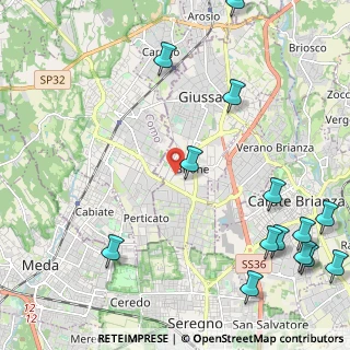Mappa Via Vittorio Alfieri, 20833 Giussano MB, Italia (3.12071)