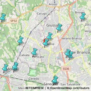 Mappa Via Vittorio Alfieri, 20833 Giussano MB, Italia (2.86571)