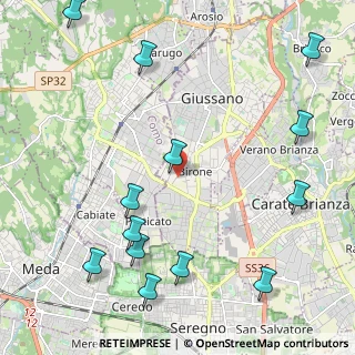Mappa Via Vittorio Alfieri, 20833 Giussano MB, Italia (2.77846)