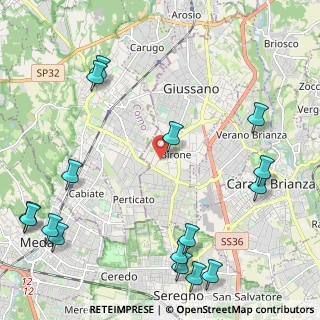Mappa Via Vittorio Alfieri, 20833 Giussano MB, Italia (3.01875)