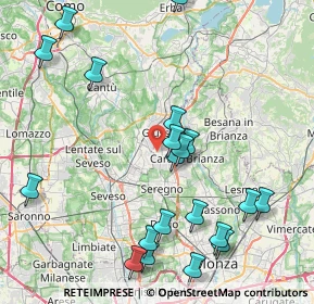 Mappa Via Vittorio Alfieri, 20833 Giussano MB, Italia (9.4915)