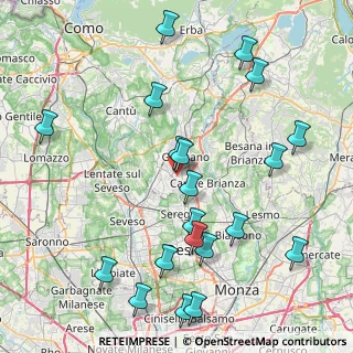 Mappa Via Vittorio Alfieri, 20833 Giussano MB, Italia (9.664)