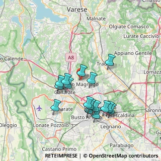 Mappa Via Piero Gobetti, 21050 Cairate VA, Italia (6.59)