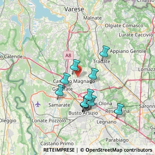 Mappa Via Piero Gobetti, 21050 Cairate VA, Italia (6.46455)