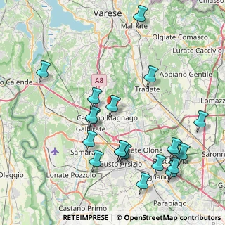 Mappa Via Piero Gobetti, 21050 Cairate VA, Italia (9.301)