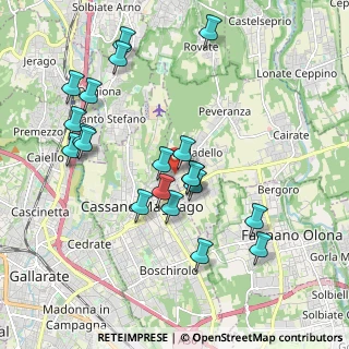Mappa Via Piero Gobetti, 21050 Cairate VA, Italia (1.9555)