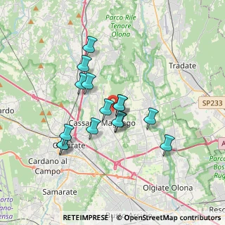 Mappa Via Piero Gobetti, 21050 Cairate VA, Italia (2.95467)