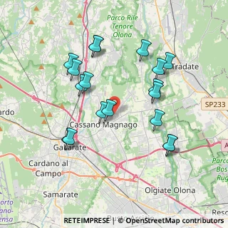 Mappa Via Piero Gobetti, 21050 Cairate VA, Italia (3.72556)