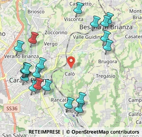 Mappa Via Giacomo Leopardi, 20842 Besana in Brianza MB, Italia (2.4635)
