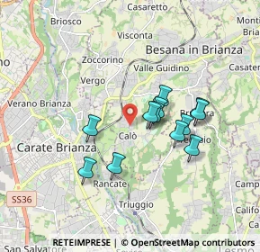Mappa Via Giacomo Leopardi, 20842 Besana in Brianza MB, Italia (1.41917)