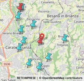 Mappa Via Giacomo Leopardi, 20842 Besana in Brianza MB, Italia (2.31833)