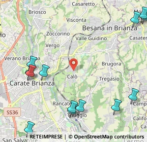 Mappa Via Giacomo Leopardi, 20842 Besana in Brianza MB, Italia (3.17)