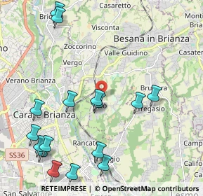 Mappa Via Giacomo Leopardi, 20842 Besana in Brianza MB, Italia (2.58813)