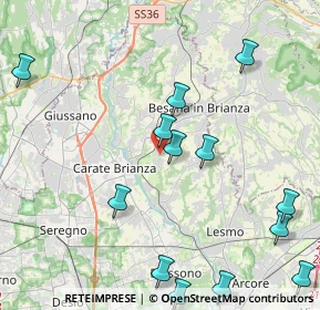 Mappa Via Giacomo Leopardi, 20842 Besana in Brianza MB, Italia (5.90563)